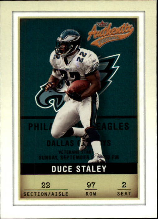 2002 Fleer Authentix #97 Duce Staley