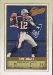2002 Fleer Authentix Second Row #48 Tom Brady