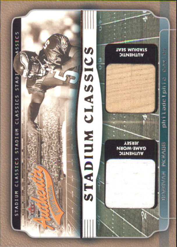 2002 Fleer Authentix Stadium Classics Memorabilia #SCDM Donovan McNabb