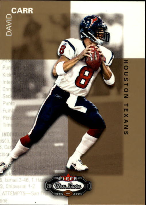 2002 Fleer Box Score #116 David Carr RC