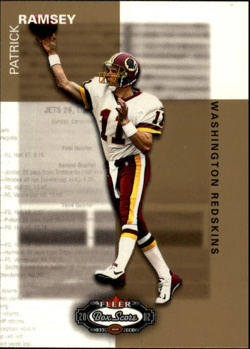 2002 Fleer Box Score #122 Patrick Ramsey RC
