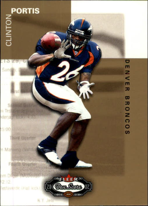 2002 Fleer Box Score #123 Clinton Portis RC
