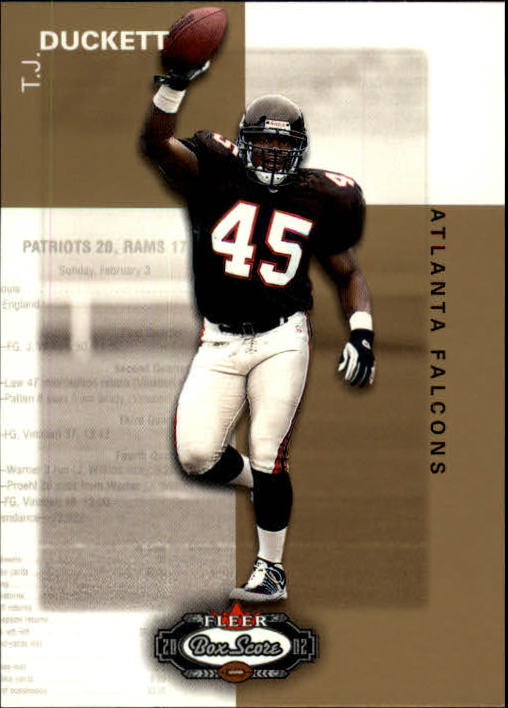 2002 Fleer Box Score #125 T.J. Duckett RC