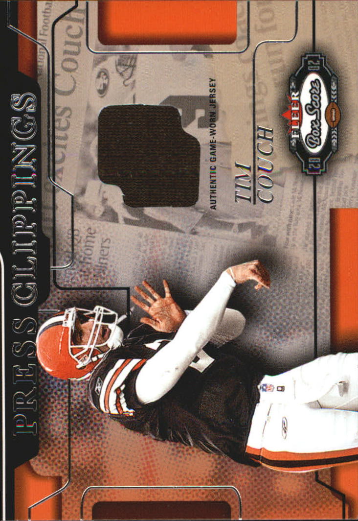 2002 Fleer Box Score Press Clippings Jerseys #4 Tim Couch