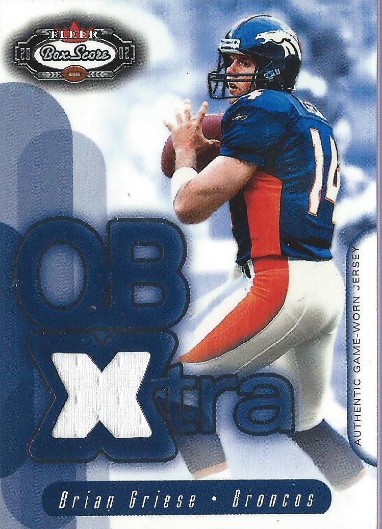 2002 Fleer Box Score QBXtra Jerseys #6 Brian Griese