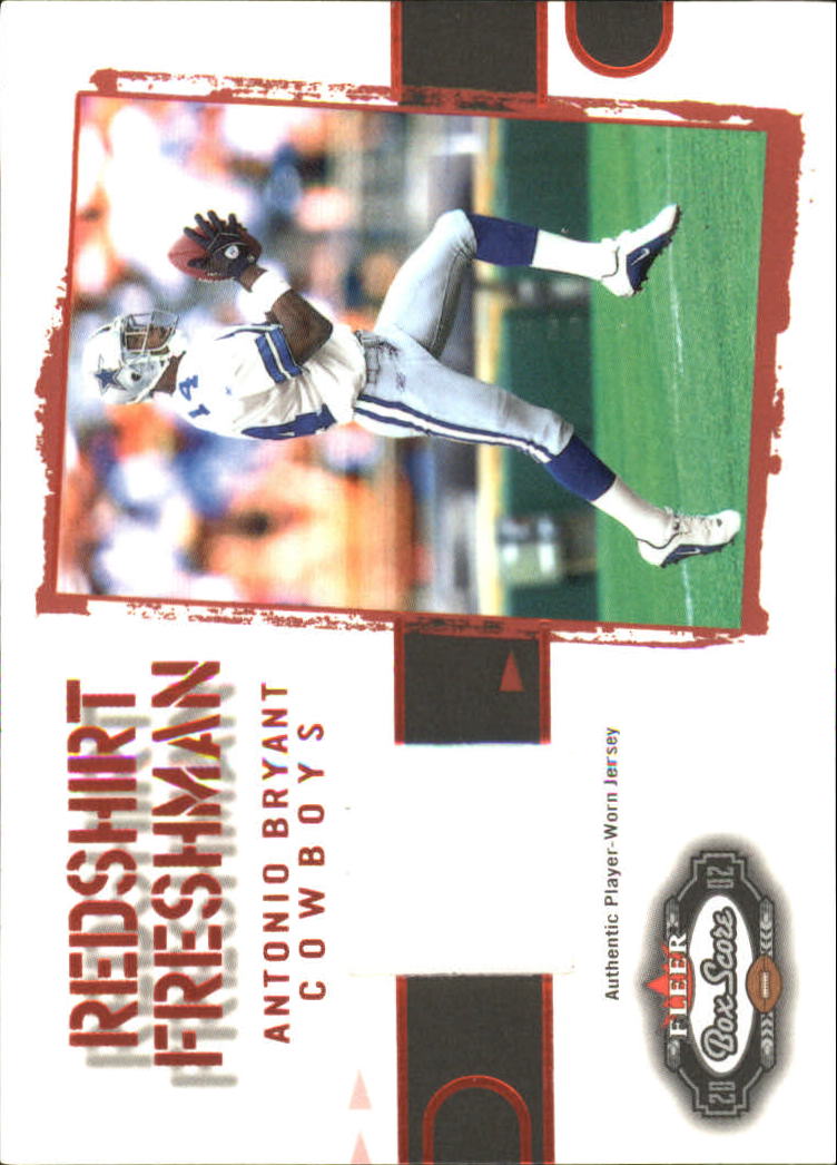 2002 Fleer Box Score Red Shirt Freshman #2 Antonio Bryant