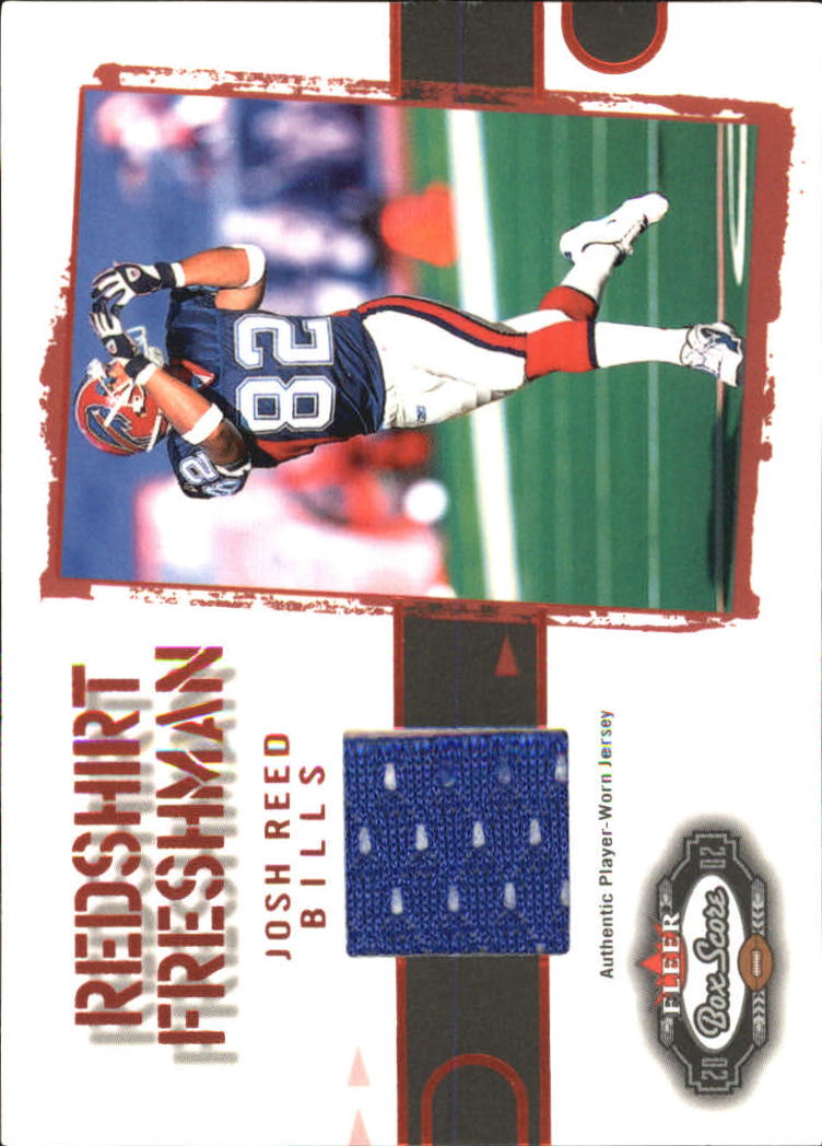 2002 Fleer Box Score Red Shirt Freshman #8 Josh Reed