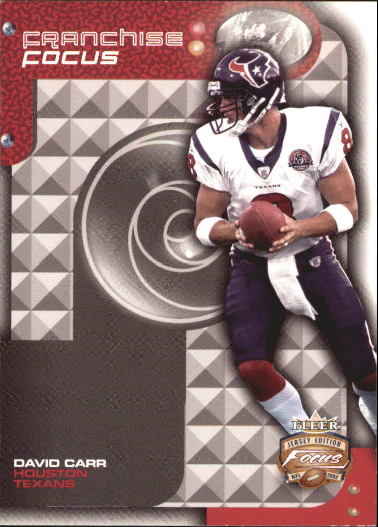 2002 Fleer Focus JE Franchise Focus #13 David Carr