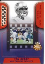 2002 Fleer Focus JE Freeze Frame #9 Tom Brady