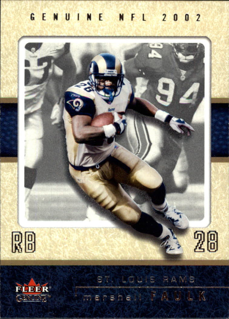 2002 Fleer Genuine #57 Marshall Faulk