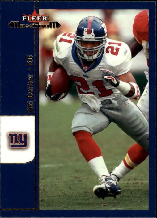 2002 Fleer Maximum #89 Tiki Barber