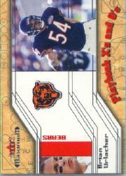 2002 Fleer Maximum Playbook X's and O's #12 Brian Urlacher