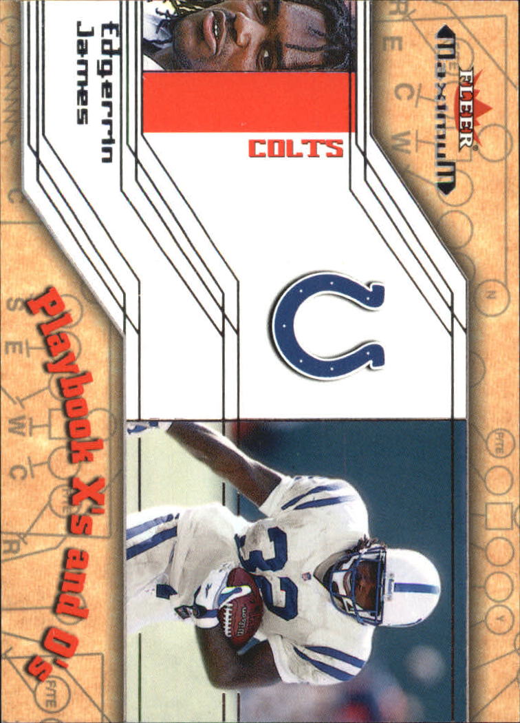 2002 Fleer Maximum Playbook X's and O's #13 Edgerrin James