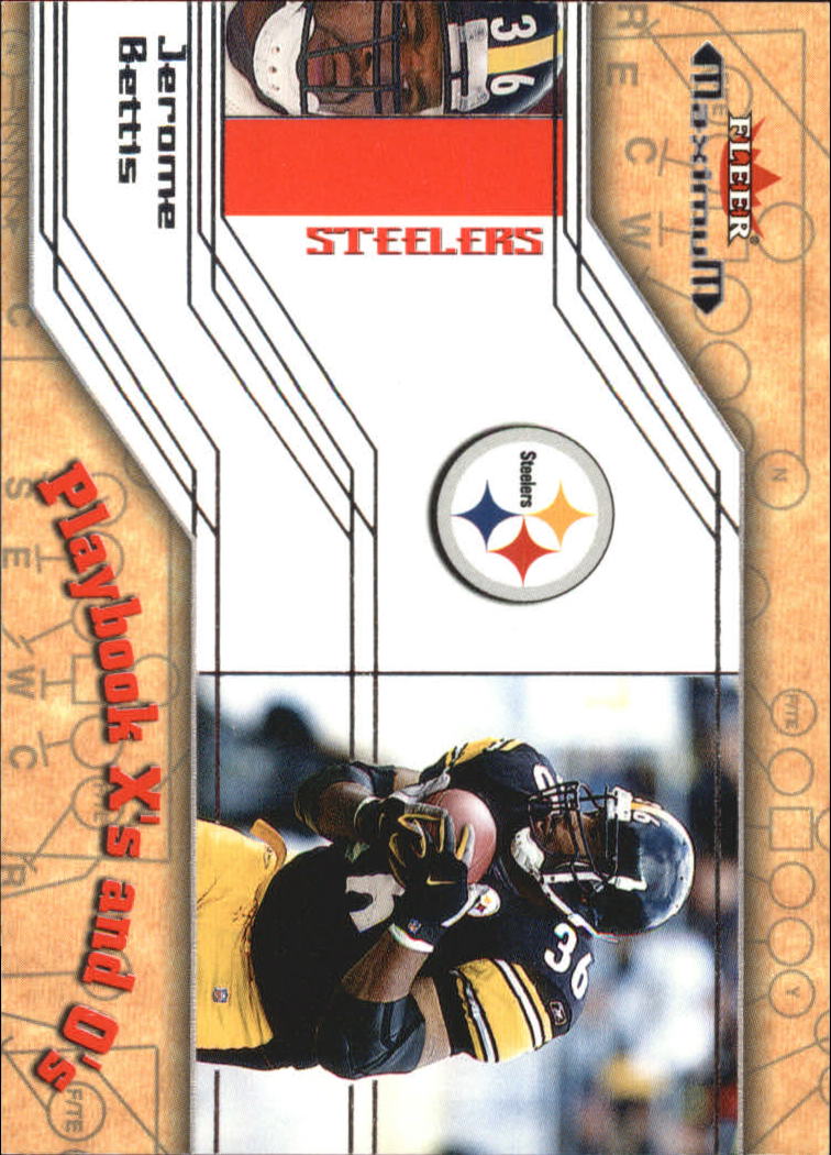 2002 Fleer Maximum Playbook X's and O's #19 Jerome Bettis