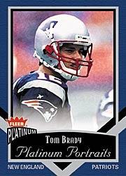 2002 Fleer Platinum Portraits #9 Tom Brady