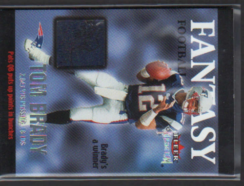 2002 Fleer Premium Fantasy Team Memorabilia #1 Tom Brady
