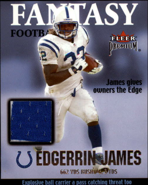 2002 Fleer Premium Fantasy Team Memorabilia #7 Edgerrin James