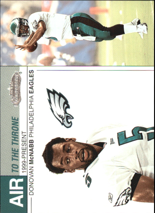 2002 Fleer Showcase Air to the Throne #AT9 Donovan McNabb