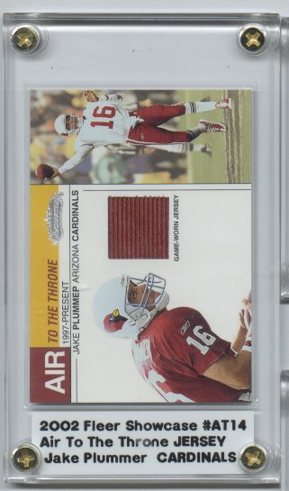 2002 Fleer Showcase Air to the Throne Jerseys #15 Jake Plummer