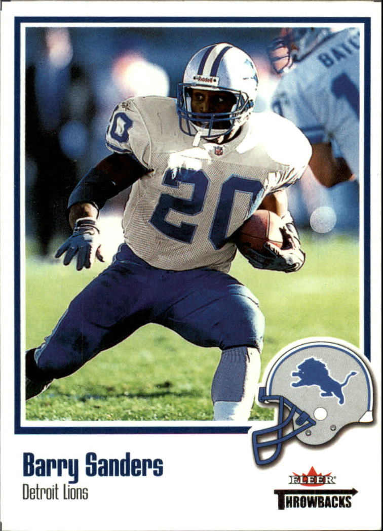 2002 Fleer Throwbacks #40 Barry Sanders