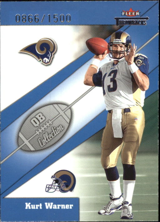 2002 Fleer Throwbacks QB Collection #4 Kurt Warner
