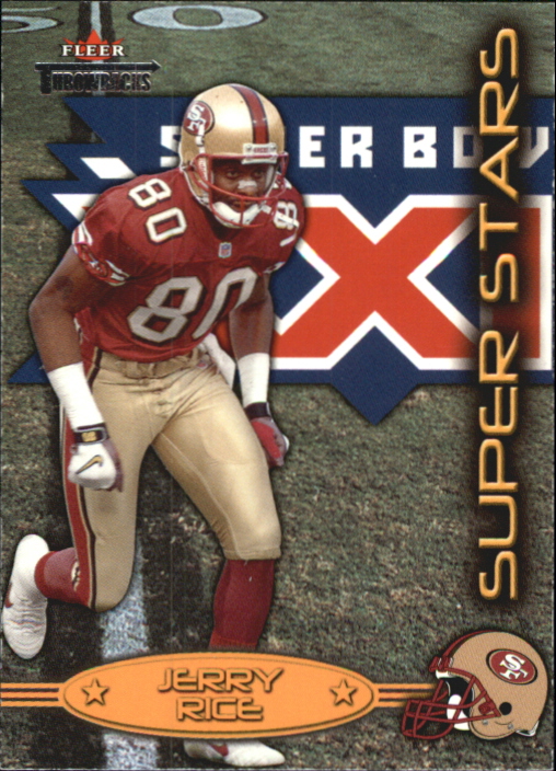 2002 Fleer Throwbacks Super Stars #1 Jerry Rice