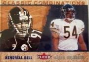 2002 Fleer Tradition Classic Combinations Hobby #1 Kendrell Bell/Brian Urlacher