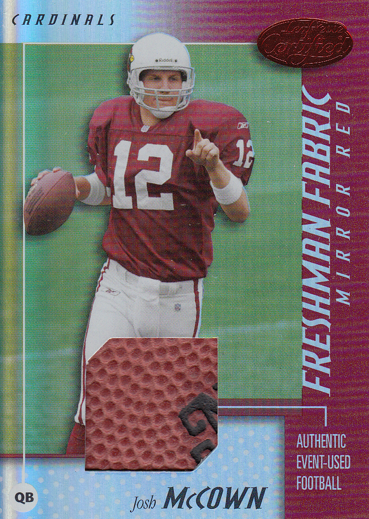 2002 Leaf Certified Mirror Red Materials #118 Josh McCown