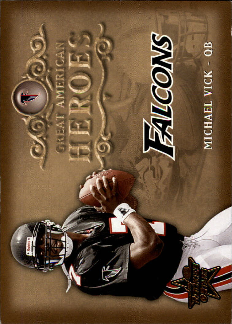 2002 Leaf Rookies and Stars Great American Heroes #GAH33 Michael Vick
