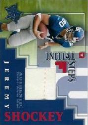 2002 Leaf Rookies and Stars Initial Steps #IS10 Jeremy Shockey