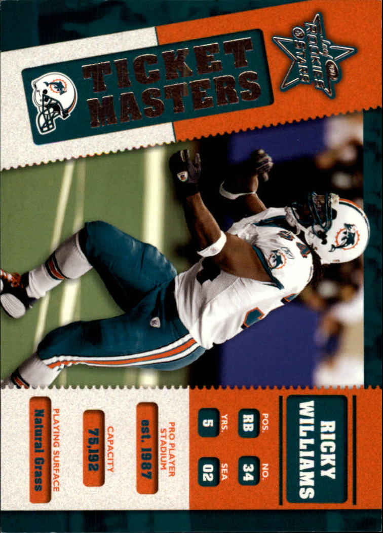 2002 Leaf Rookies and Stars Ticket Masters #TM13 Ricky Williams/Chris Chambers