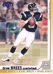 2002 Pacific Heads Update Blue #144 Drew Brees