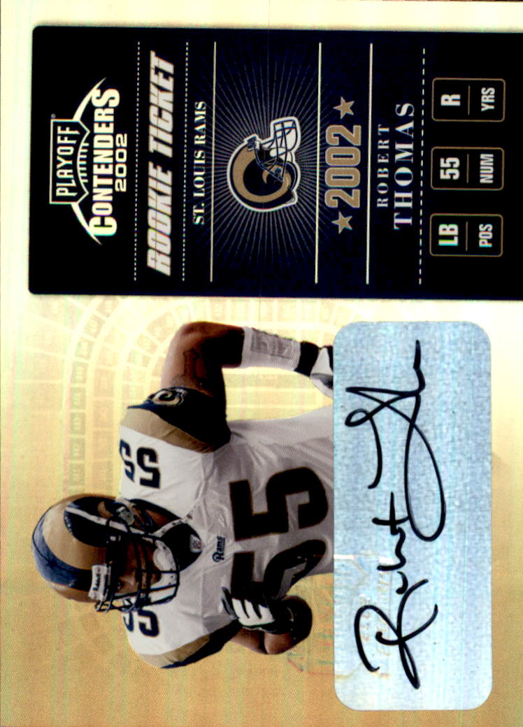 2002 Playoff Contenders #165 Robert Thomas AU/460 RC