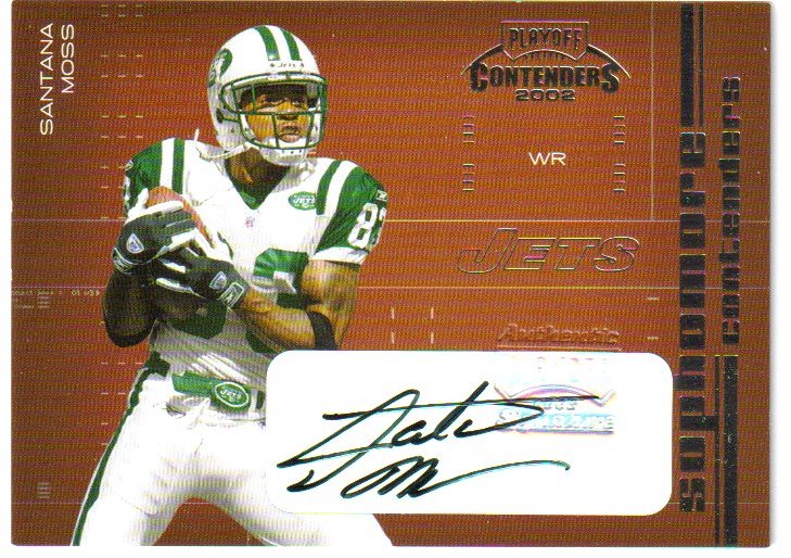 2002 Playoff Contenders Sophomore Contenders Autographs #SC10 Santana Moss/400