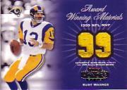 2002 Playoff Honors Award Winning Materials #AW7 Kurt Warner