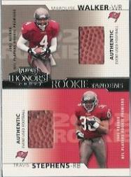 2002 Playoff Honors Rookie Tandems/Quads #RT2 Travis Stephens/Marquise Walker