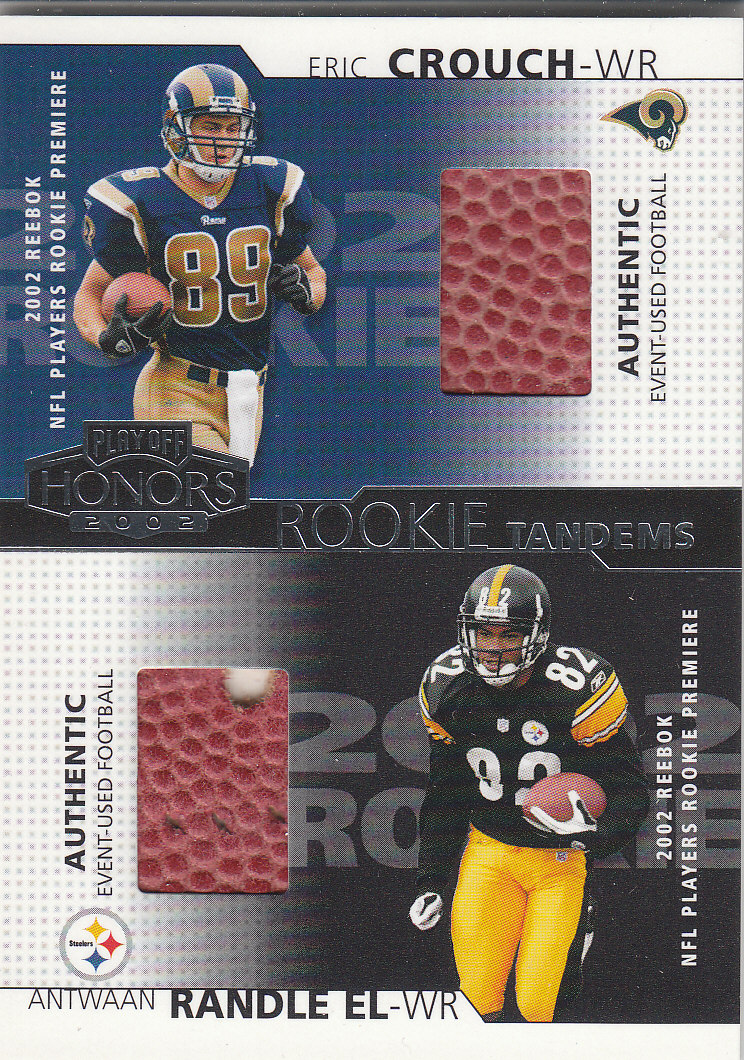 2002 Playoff Honors Rookie Tandems/Quads #RT8 Eric Crouch/Antwaan Randle El