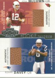 2002 Playoff Honors Rookie Tandems/Quads #RT10 Josh McCown/Rohan Davey