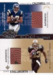 2002 Playoff Honors Rookie Tandems/Quads #RT11 Donte Stallworth/Reche Caldwell