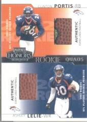2002 Playoff Honors Rookie Tandems/Quads #RQ18 Clinton Portis/Ashley Lelie/Maurice Morris/Andre Davis