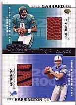 2002 Playoff Honors Rookie Tandems/Quads #RQ20 Joey Harrington/David Garrard/Josh McCown/Rohan Davey