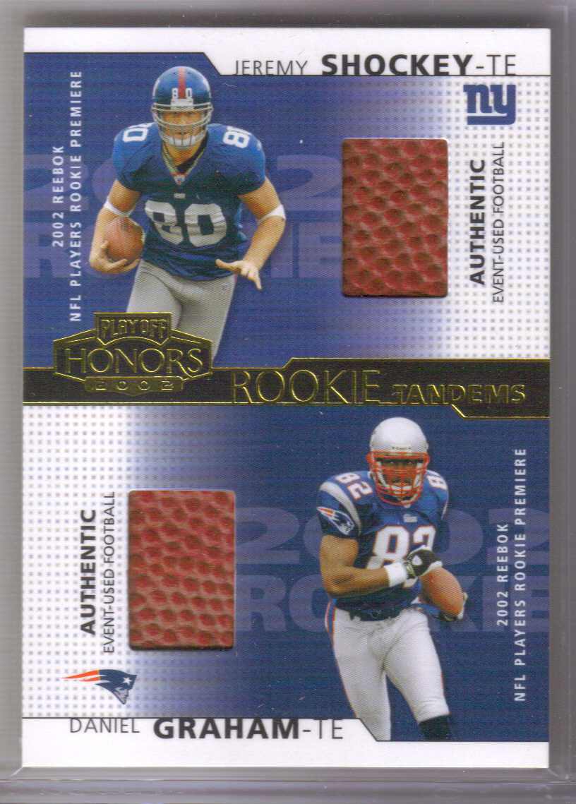 2002 Playoff Honors Rookie Tandems/Quads Gold #RT15 Jermy Shockey/Daniel Graham