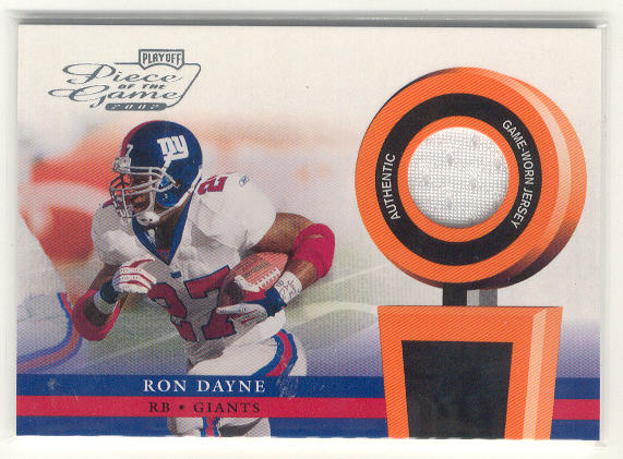 2002 Playoff Piece of the Game Materials #45J Ron Dayne JSY