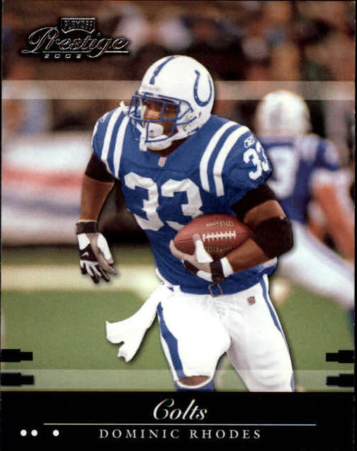 2002 Playoff Prestige #63 Dominic Rhodes