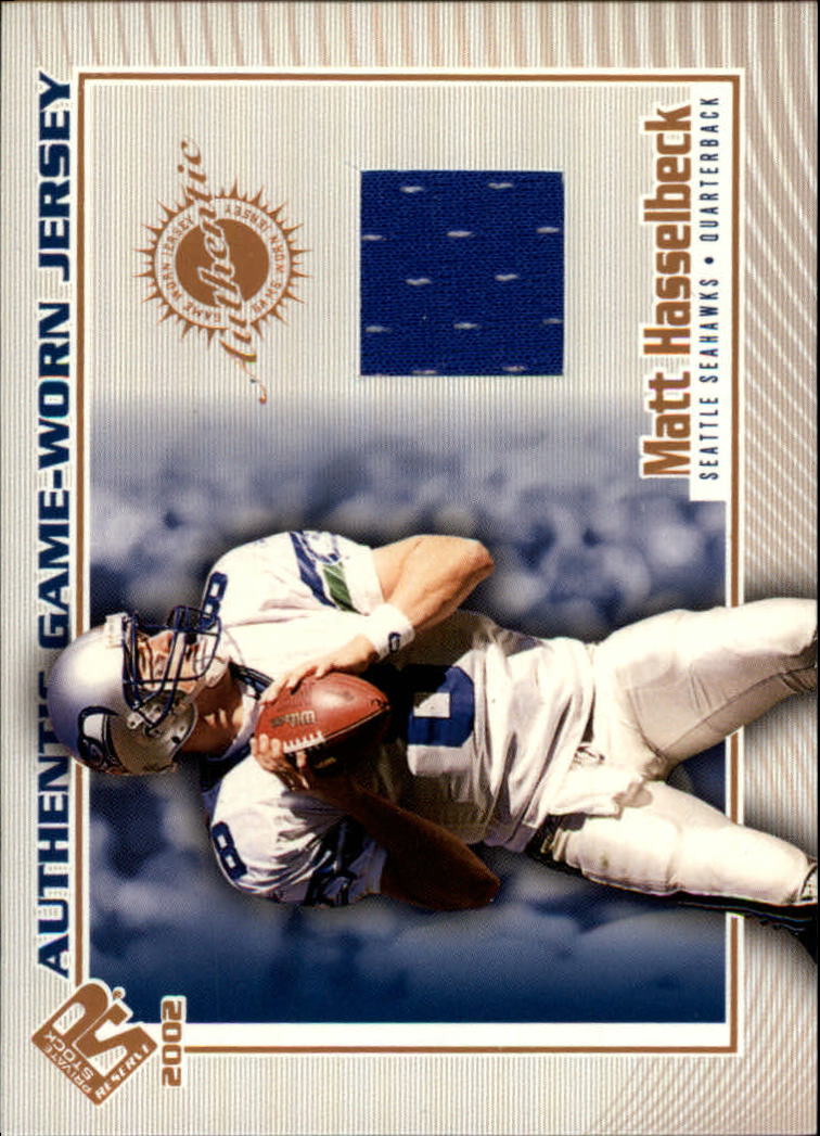 2002 Private Stock Game Worn Jerseys #111 Matt Hasselbeck