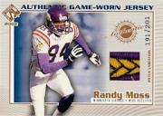 2002 Private Stock Game Worn Jerseys Patches #73 Randy Moss/201