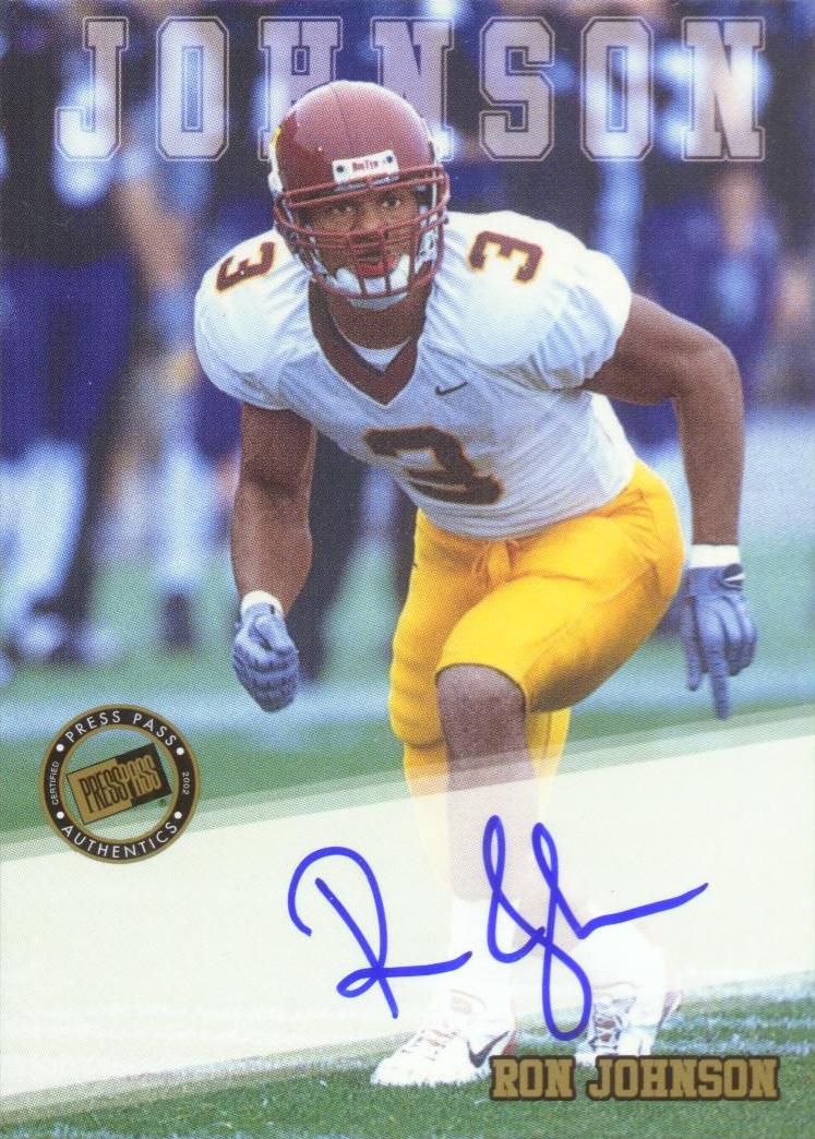2002 Press Pass Autographs #23 Ron Johnson