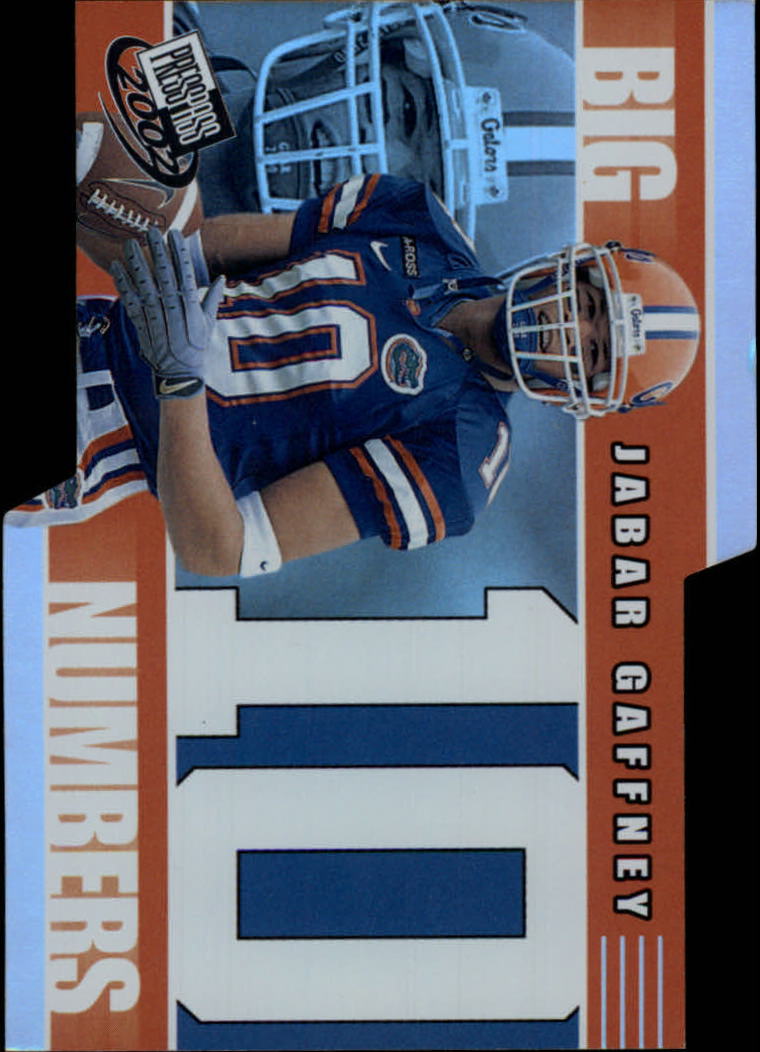 2002 Press Pass Big Numbers #BN20 Jabar Gaffney