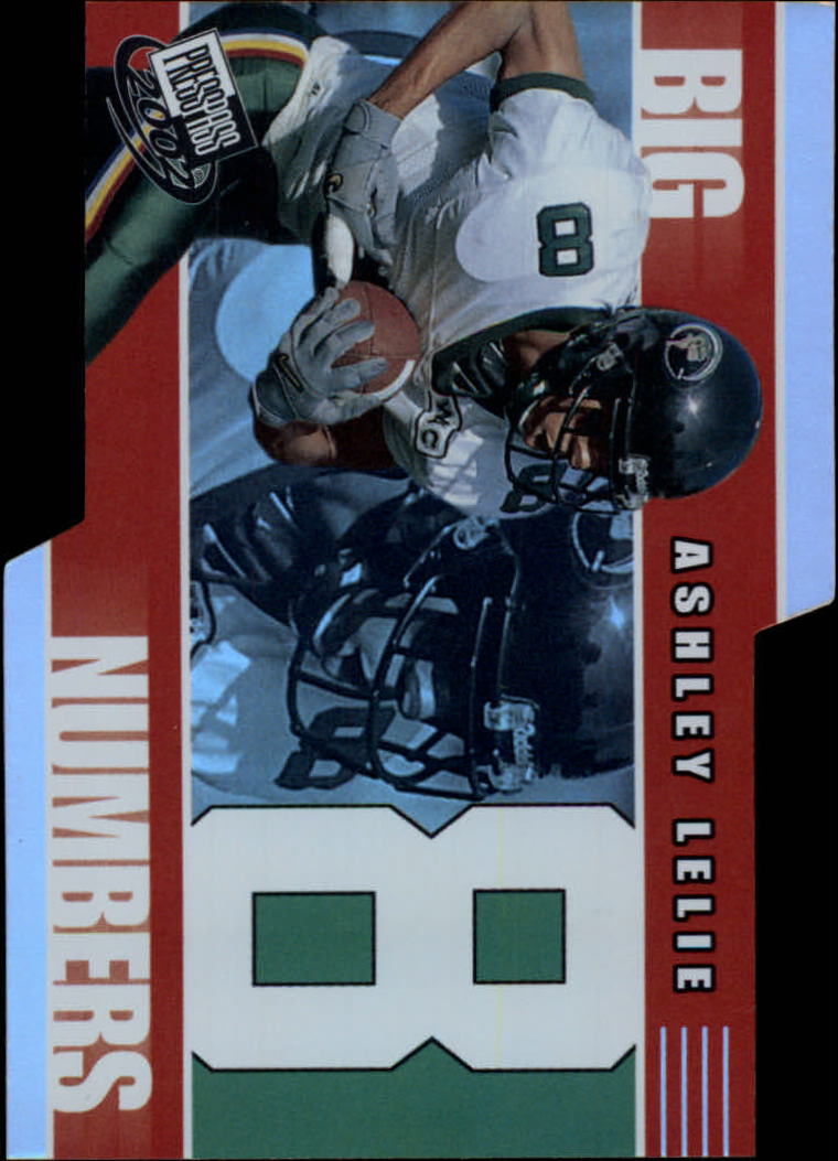 2002 Press Pass Big Numbers #BN21 Ashley Lelie