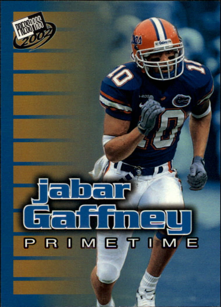 2002 Press Pass Primetime #PT8 Jabar Gaffney